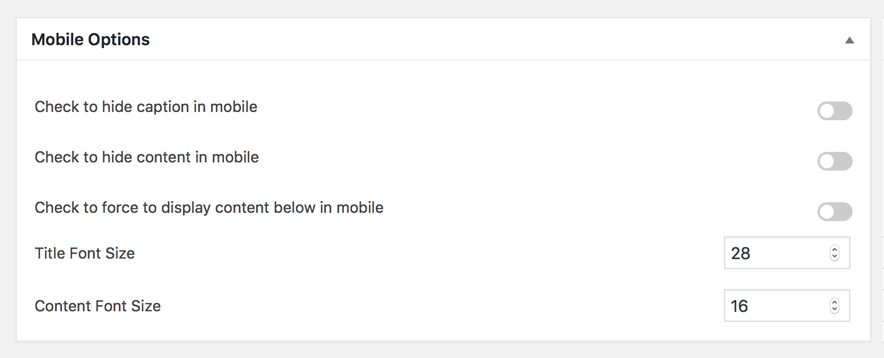 Mobile Options