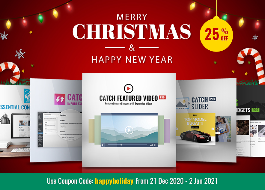 Christmas 2020 and New Year 2021 from Catch plugins